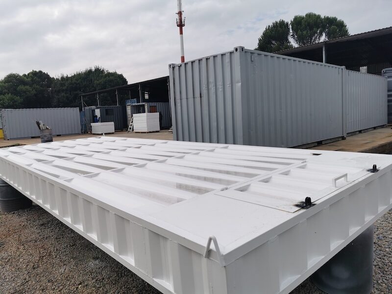 Shipping Container Septic Tank